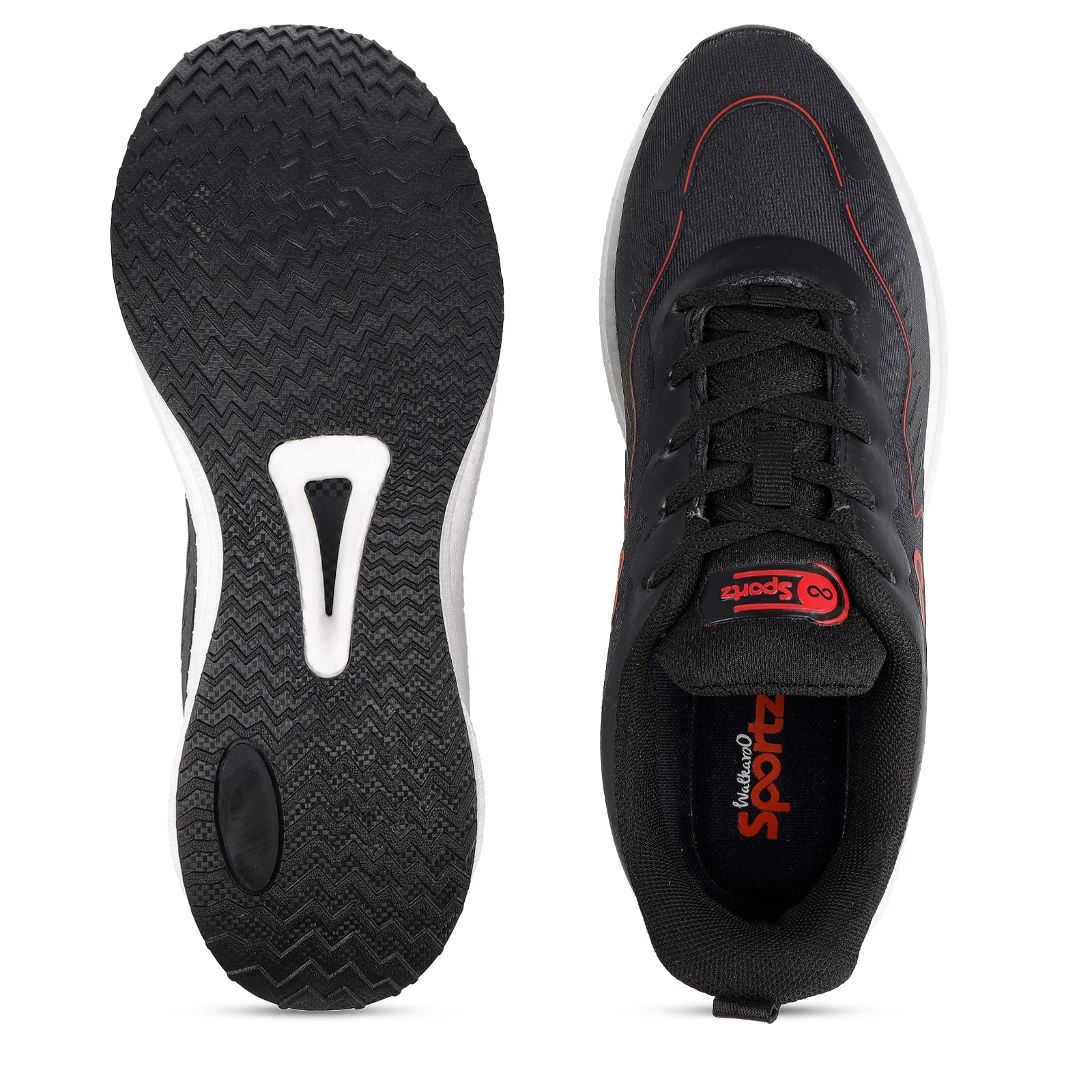 Men's Active Beads Sports Shoes - WS9163 Black - Image 4