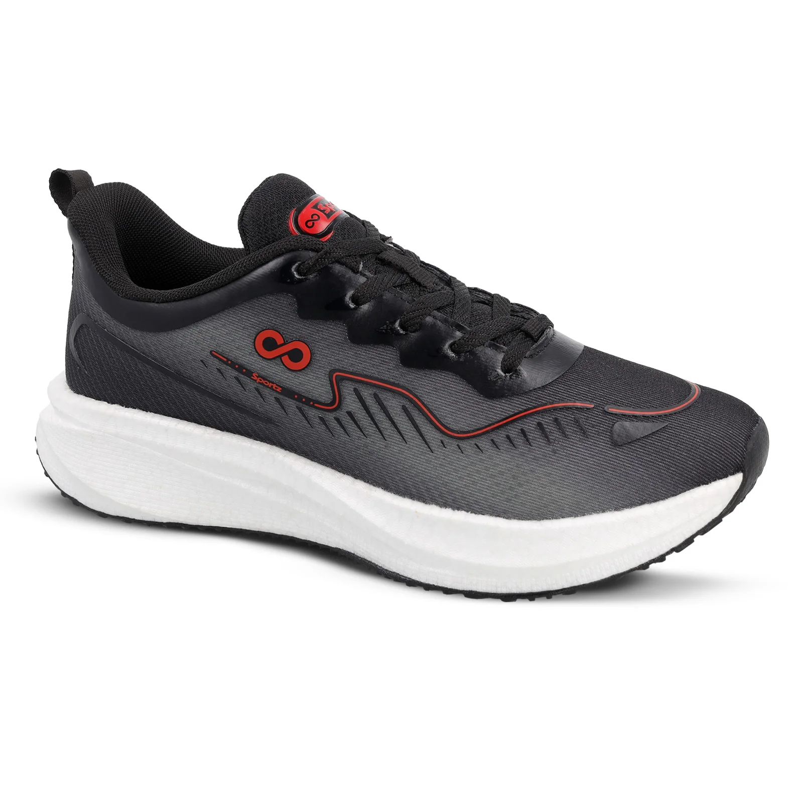Men's Active Beads Sports Shoes - WS9163 Black - Image 6