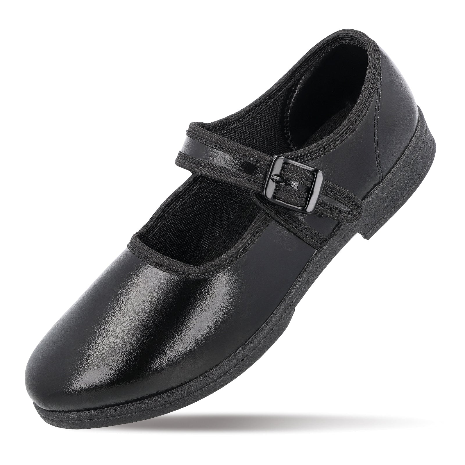 Girls School Shoe - WV591 Black - Image 5