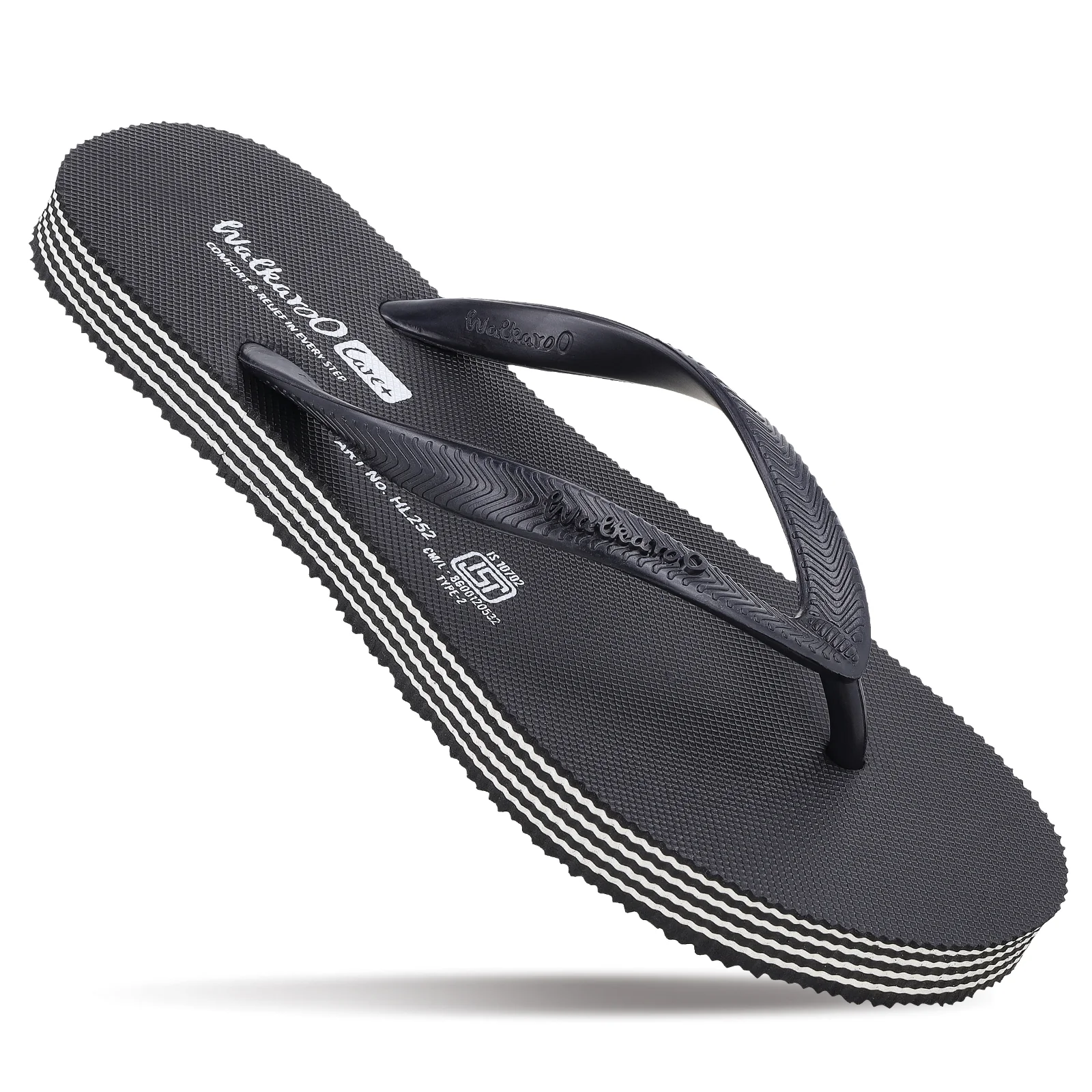 Women's Care Plus Slippers - HL252 Black